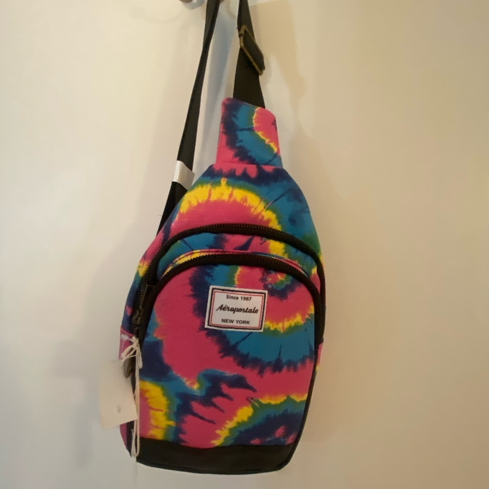 Aeropostale Tie-Dye Sling Boho Bag